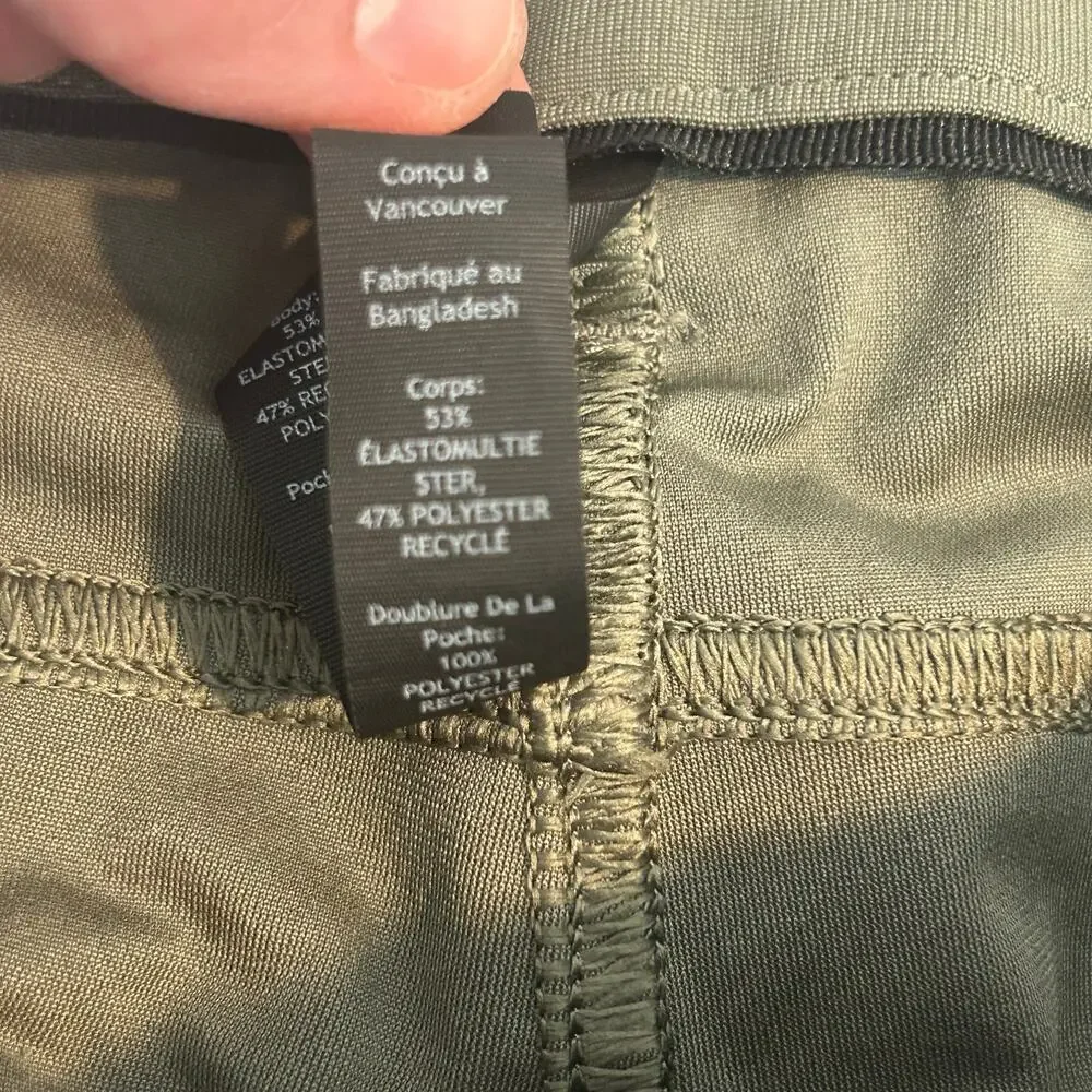 Lululemon mens ABC Slim-Fit army green warpstreme pants size 32